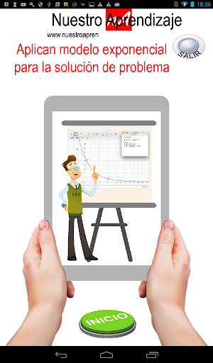 Android application Aplican modelo exponencial en screenshort