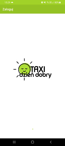 Android application Taxi Dzień Dobry screenshort