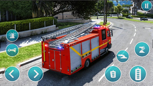 Emergency Police Fire Truck 3d Screen 2