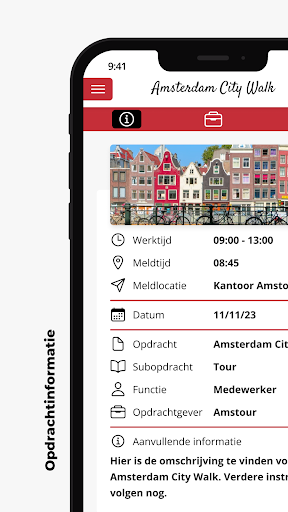 Android application Amstour screenshort