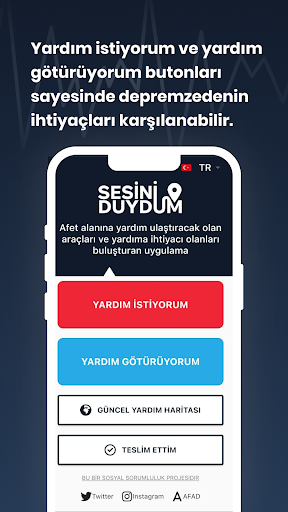 Android application Sesini Duydum screenshort