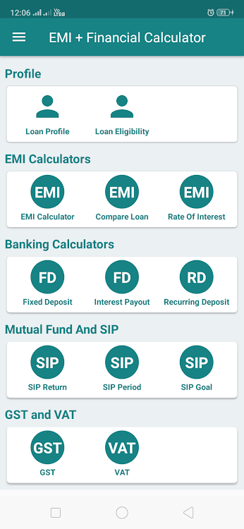 EMI Calculator for Bank loan, - 1.23 - (Android)