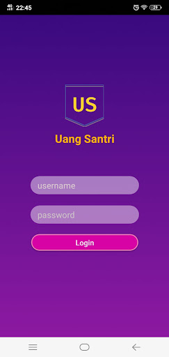 Android application Uang Santri screenshort