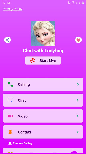 Fake chat with Elsa : call & video - prank apklade screenshots 1