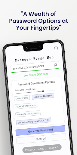 PassMancer: Password Generator Screen 2