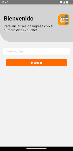 Android application Seguro en Viaje screenshort