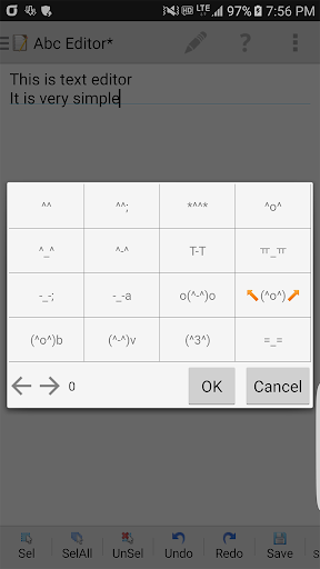 My Text Editor Screen 2