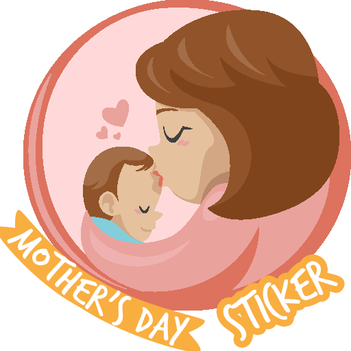 mother day sticker 2022 logo