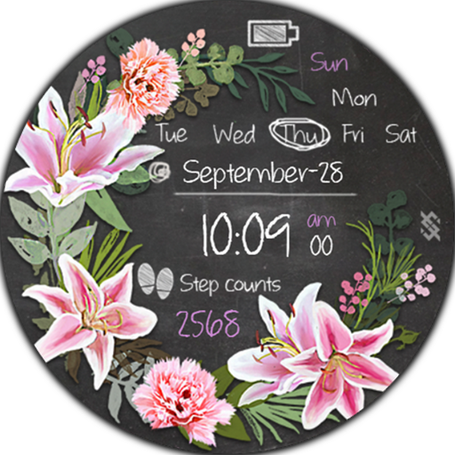 BFF96- Blackboard Art Lily logo