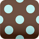 brown polka dots Wallpaper icon