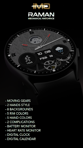 Mechanical Watch Face - Raman screenshot 2