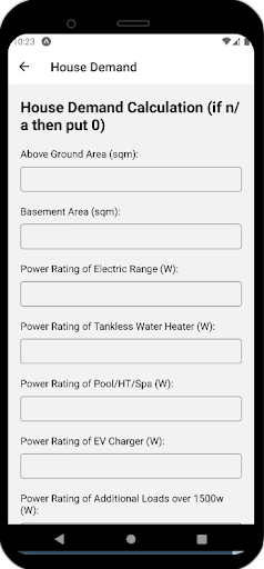 Electrician Wizard CEC Screen 2