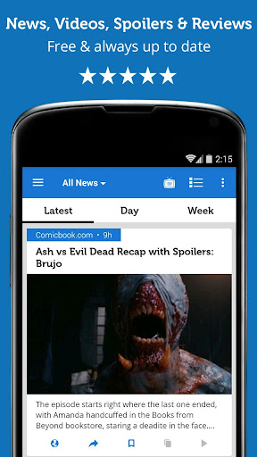 Screenshot of TV Show Guide News & Listings