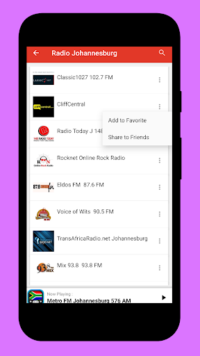 Radio South Africa + Radio FM Screen 2