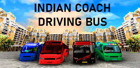 Indian Coach Driving Bus