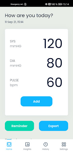 Android application EasyBP - Manage Blood Pressure screenshort