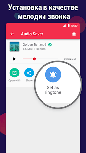 Видео в MP3 конвертер,вырезать Screenshot