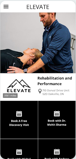 Android application Elevate Rehabilitation screenshort