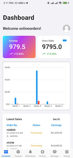Quickee Seller World Screen 2