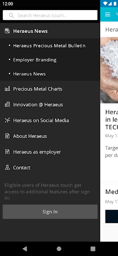 Heraeus touch Screen 2