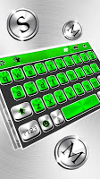 screenshot of Metal Green Tech Keyboard Them