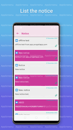Android application Progati Teacher screenshort
