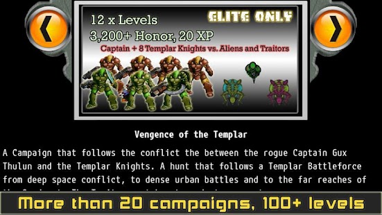 Captura de tela do Templar Assault RPG Elite