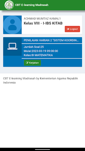 Android application CBT Elma Kebumen screenshort