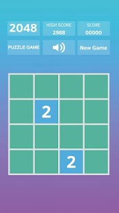 2048 - Captura de tela do jogo de quebra-cabeça
