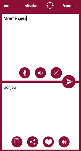 Android application Albanian - French Translator screenshort