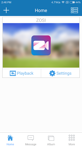 Android application ZOSI HOME screenshort