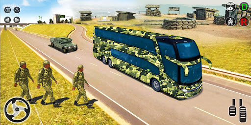 Army Bus Transporter Sim Games
