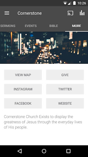 Cornerstone Church ATL Screen 3