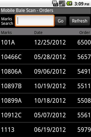 Mobile Bale Scan Screen 2