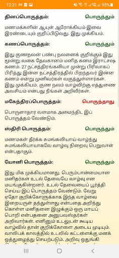 Madhura Thirumana Porutham