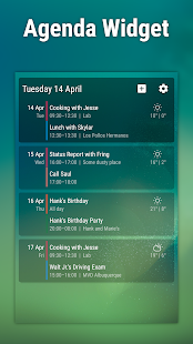 Event Flow Calendar Widget Screenshot