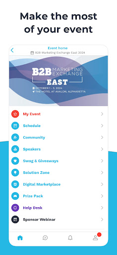 Screenshot of B2B Marketing Exchange Events