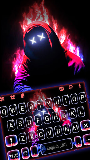 Android application Neon Fire Maskman Themes screenshort