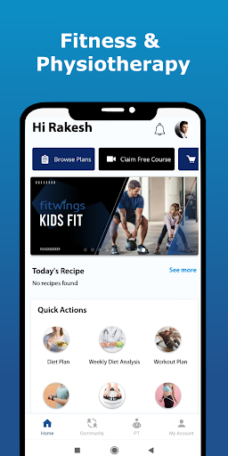 Android application FitWings By PHYSIOFIT screenshort