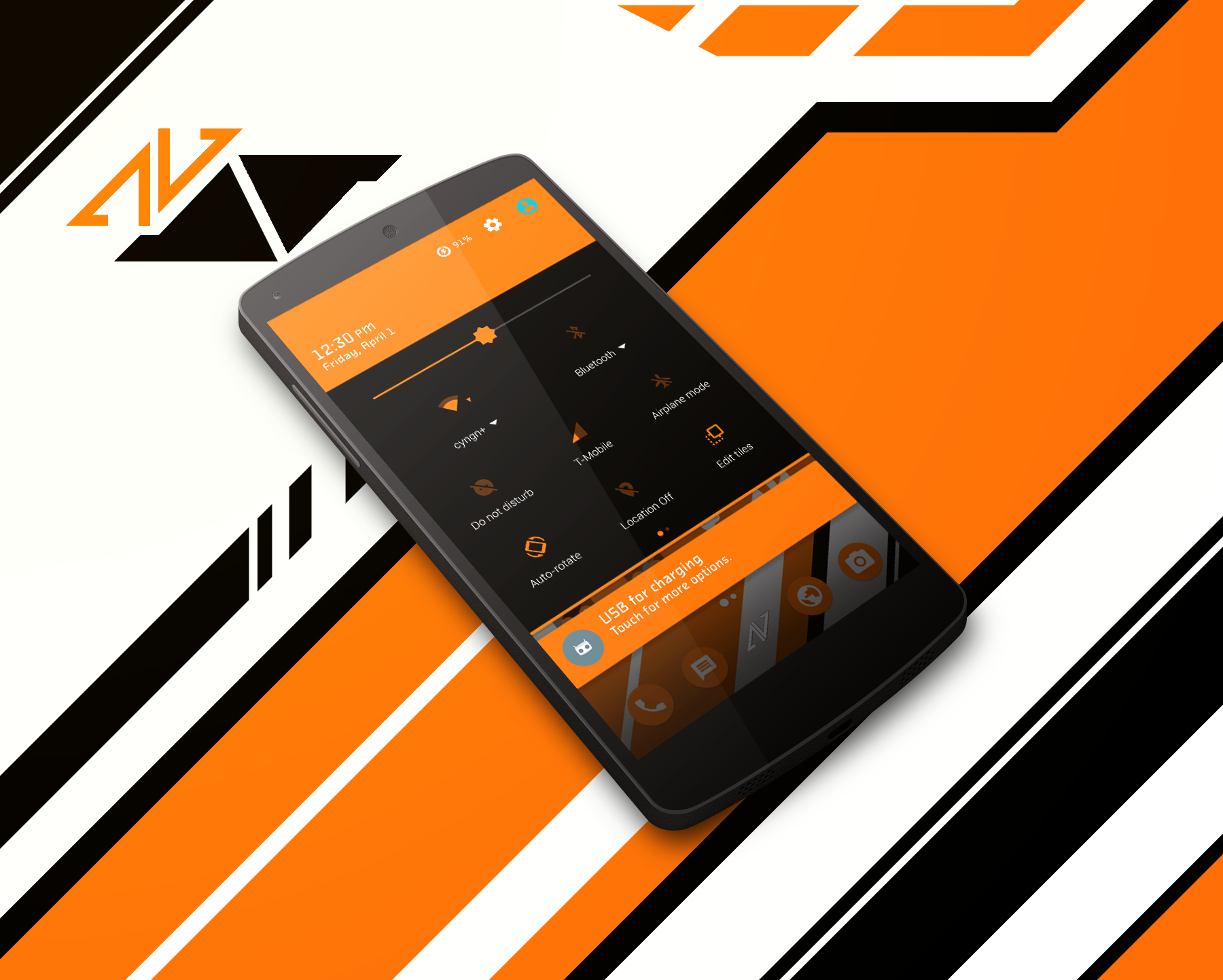 Android application Asiimov CM13 CM12 Theme screenshort