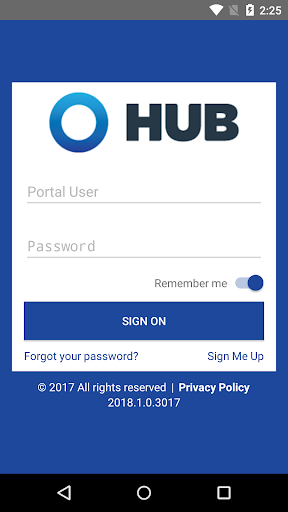 Android application HUB International Online screenshort