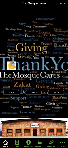 Android application The Mosque Cares screenshort