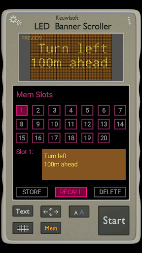 Screenshot of LED Banner Scroller
