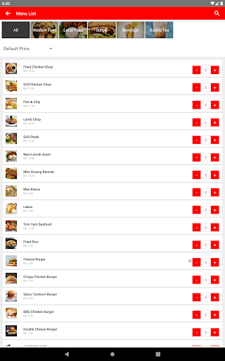 PopCorn POS Waiter Screen 2