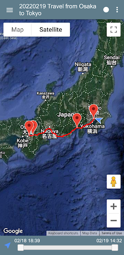 Geolocation Recorder: GPS Screen 2