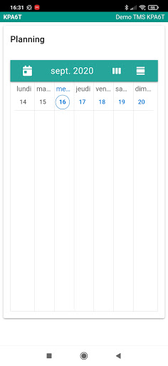 Android application KPA6T TMS screenshort