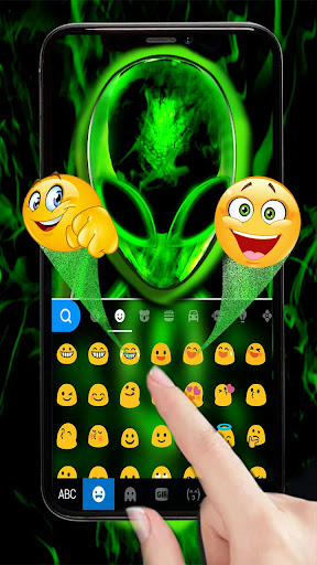 Neon Strange Alien Keyboard Th Screen 2