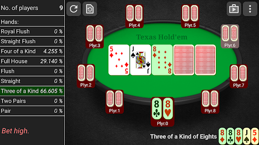 Android application Poker Statistics screenshort