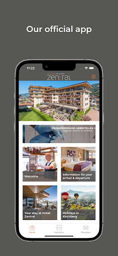 Android application Hotel Zentral screenshort