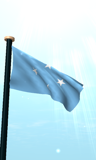 Micronesia Flag 3D Free Screen 2